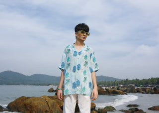 Leopard Ice White Oversize Shirt