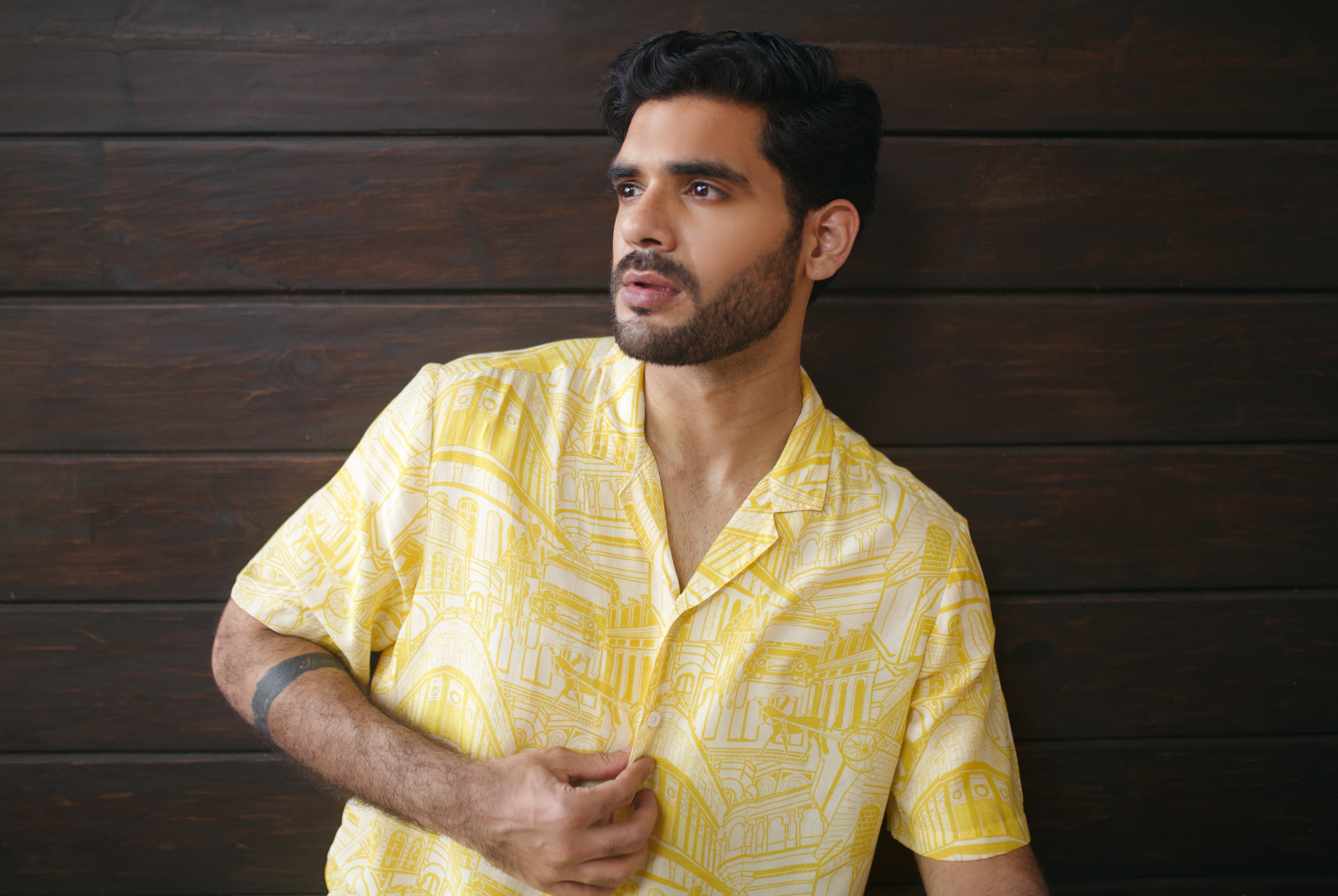 Rampuria Haveli Yellow Oversize Shirt