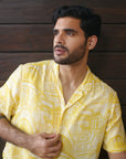 Rampuria Haveli Yellow Oversize Shirt