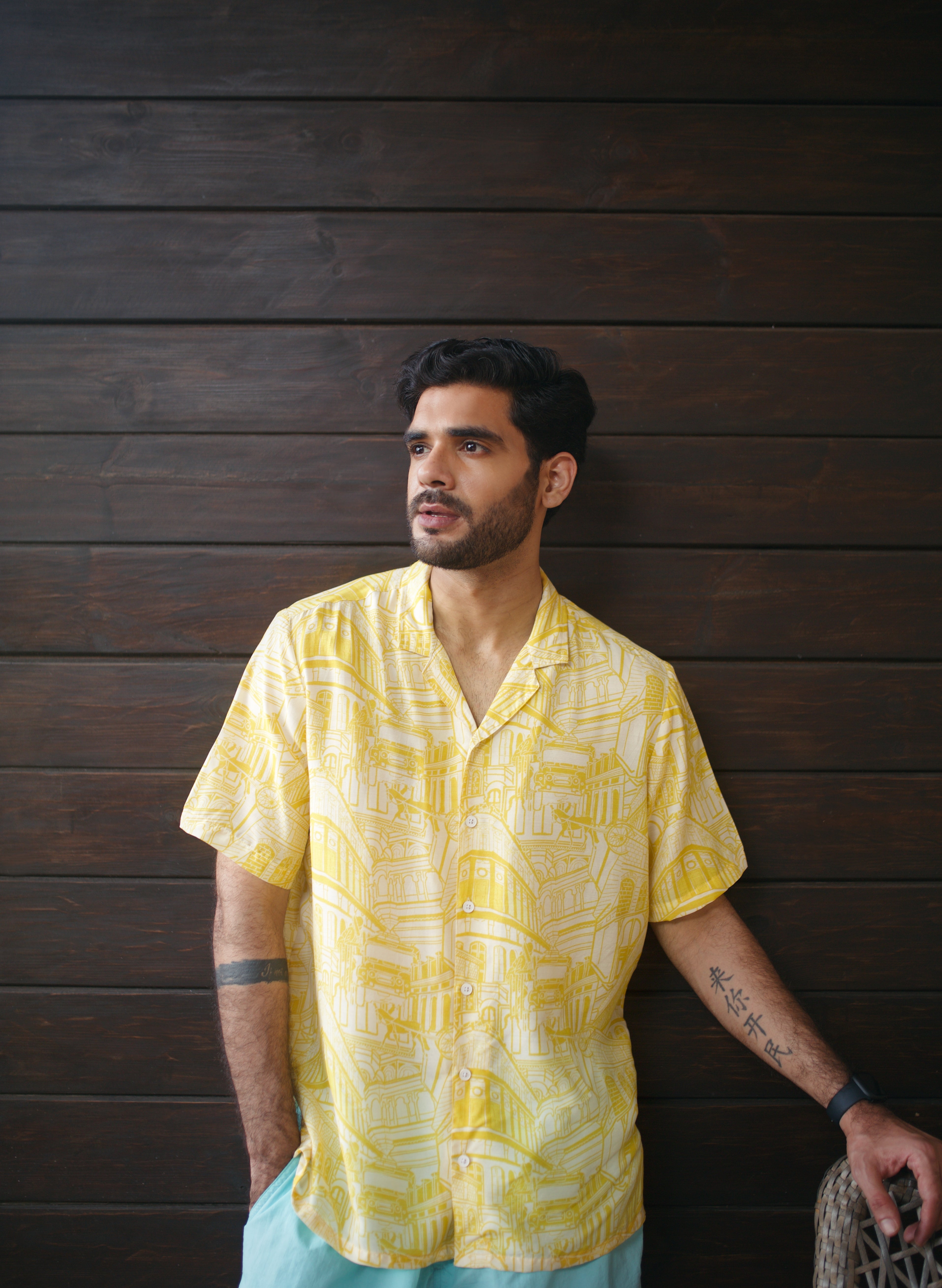 Rampuria Haveli Yellow Oversize Shirt