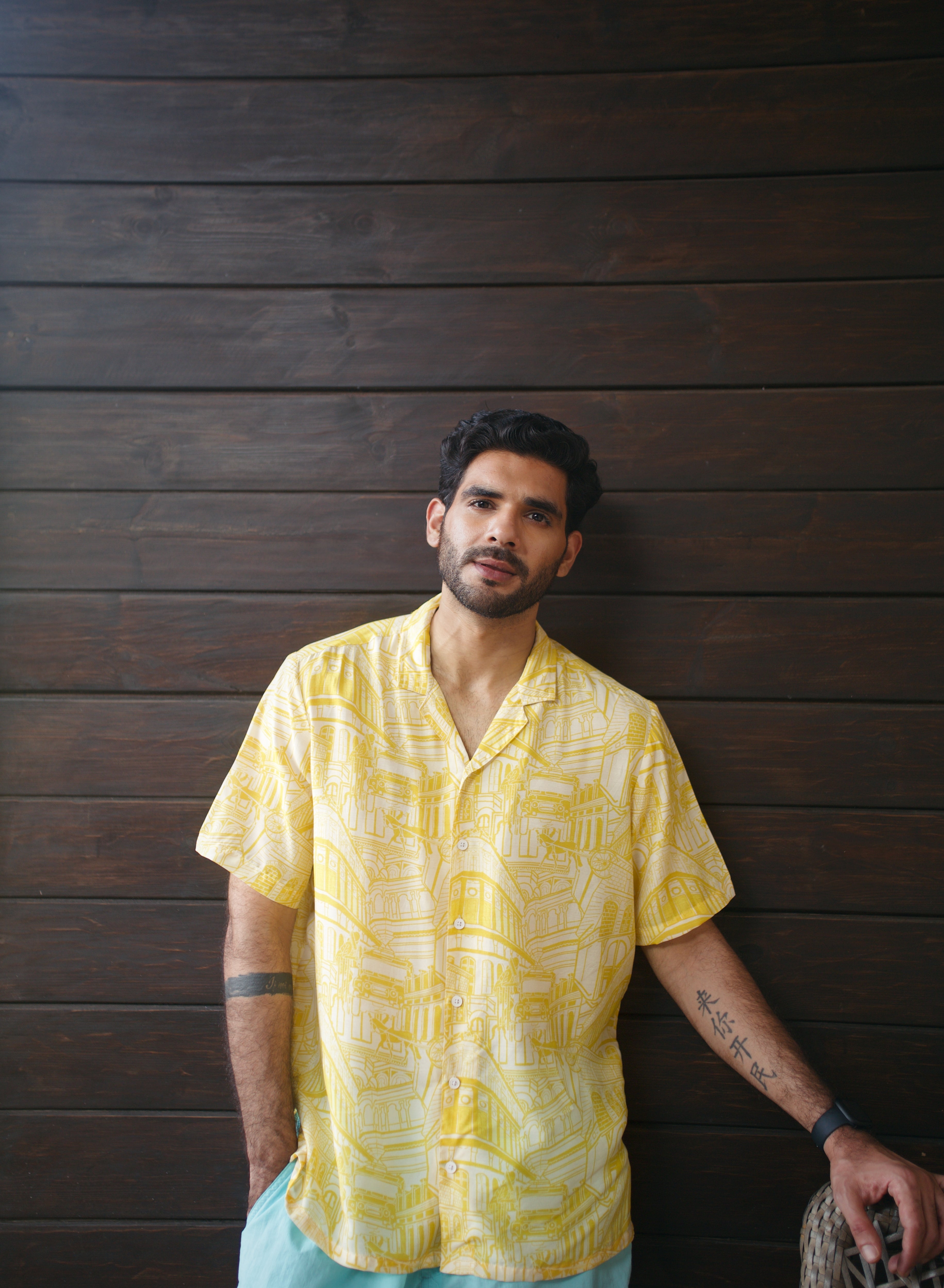 Rampuria Haveli Yellow Oversize Shirt