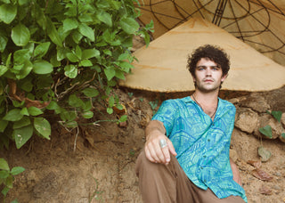 Rampuria Havelis Blue Oversize Shirt