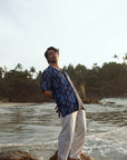 Khajuraho Blue Oversize Shirt