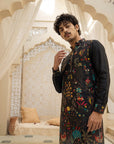 Noir Paradise Zipper Kurta