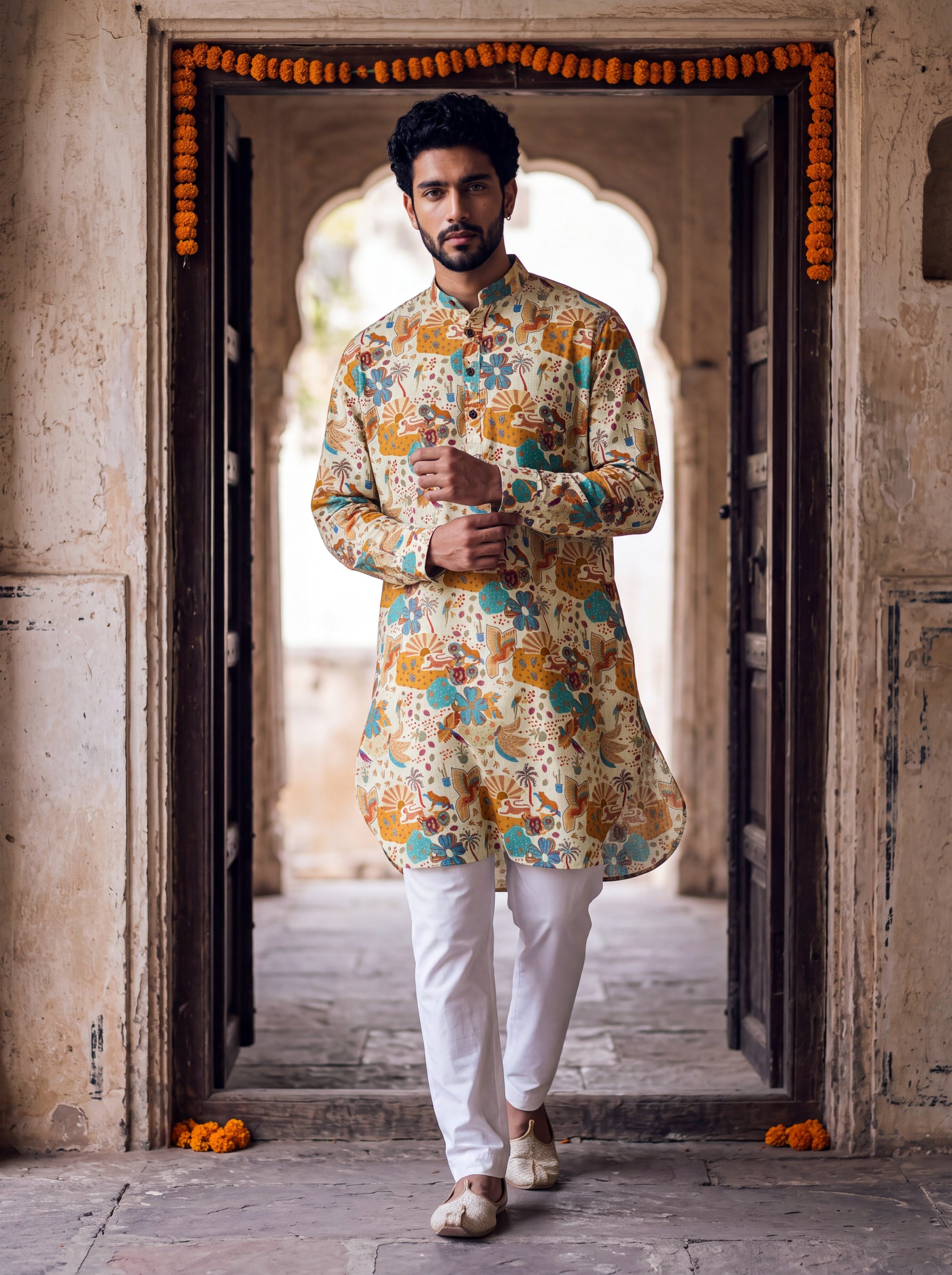 Ivory Artisan Ganganagery Kurta