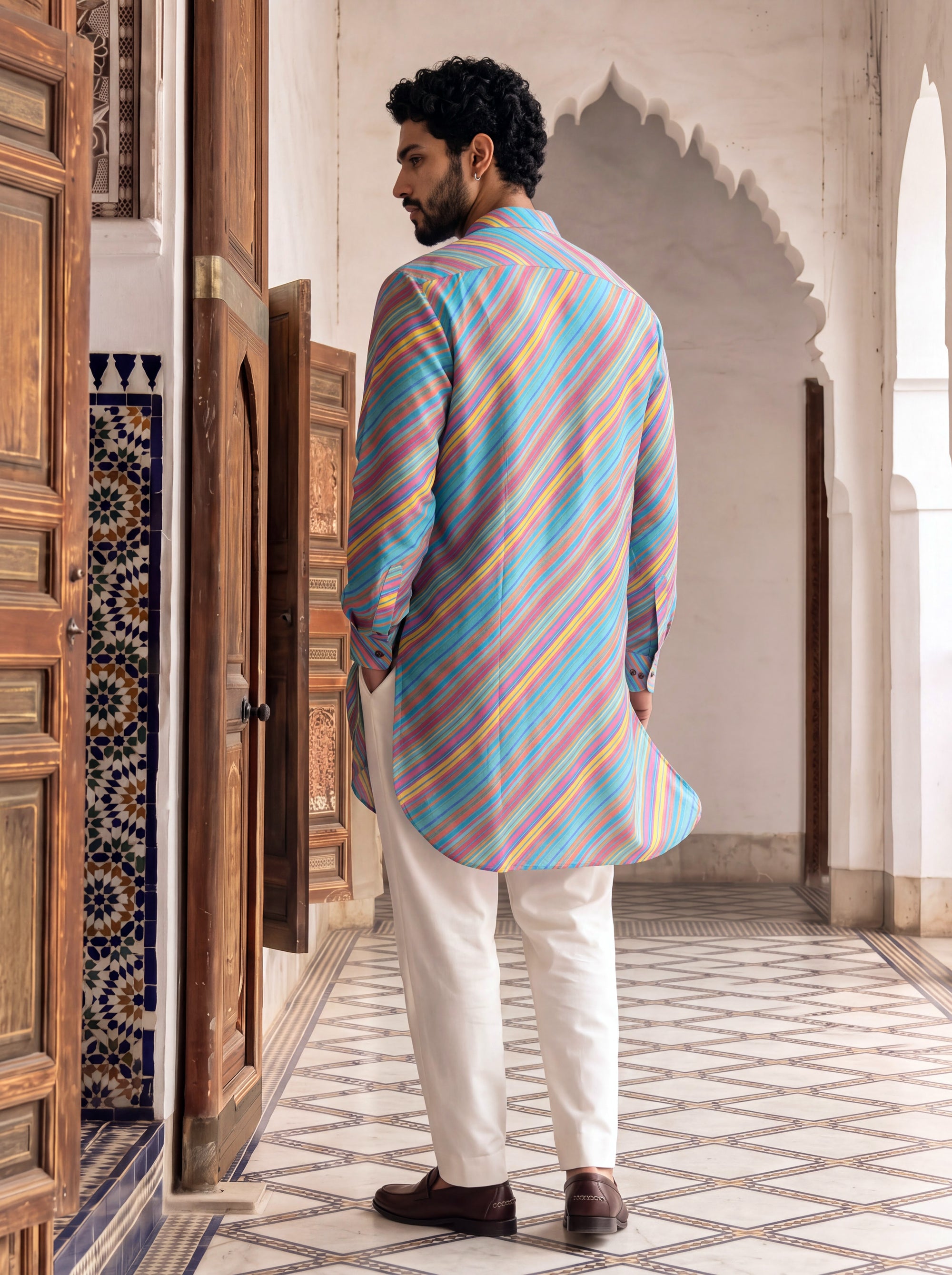 Colorwave Leheriya Ganganagery Kurta