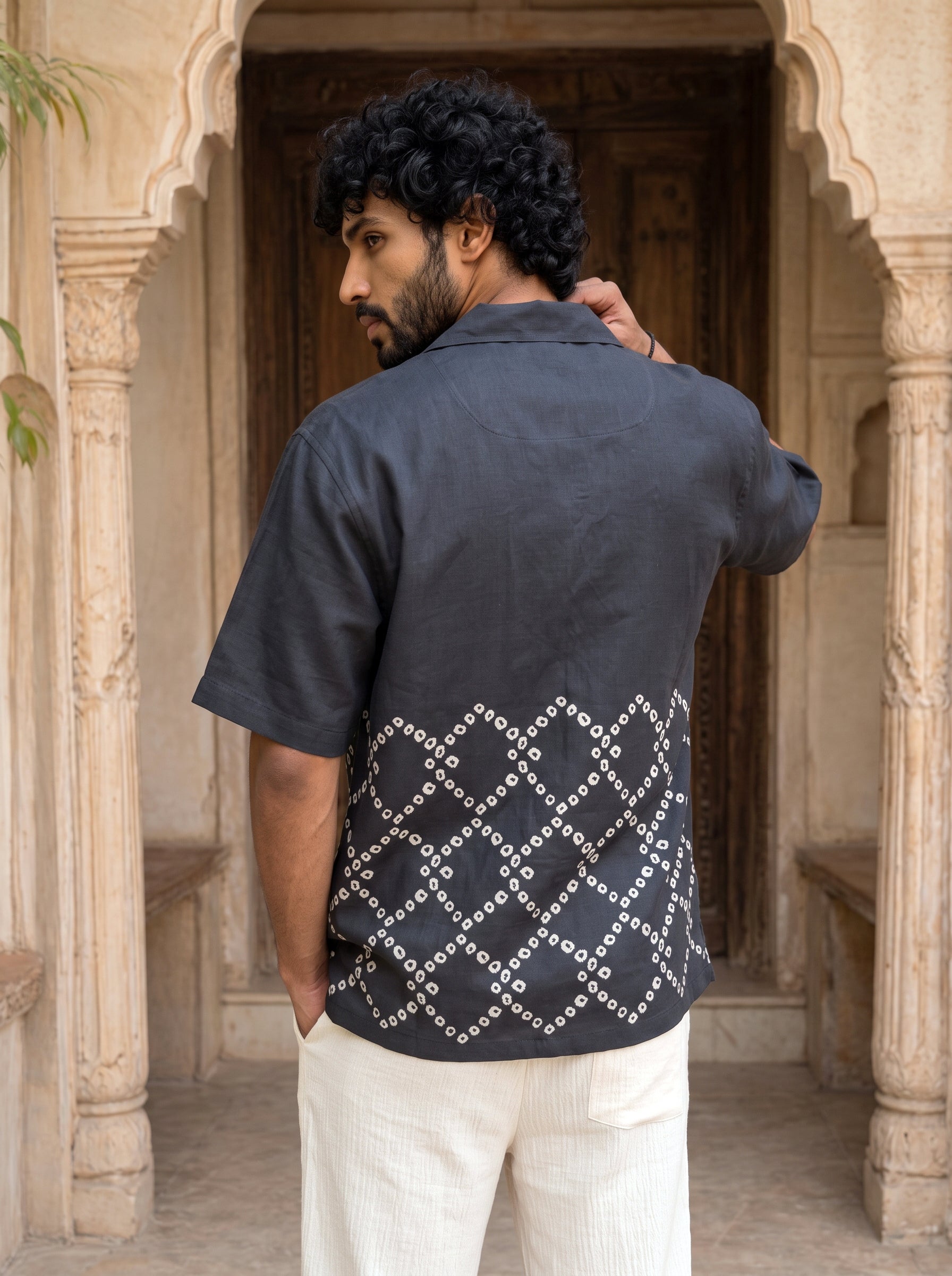 Black Nomad Relaxed Fit Cuban Shirt
