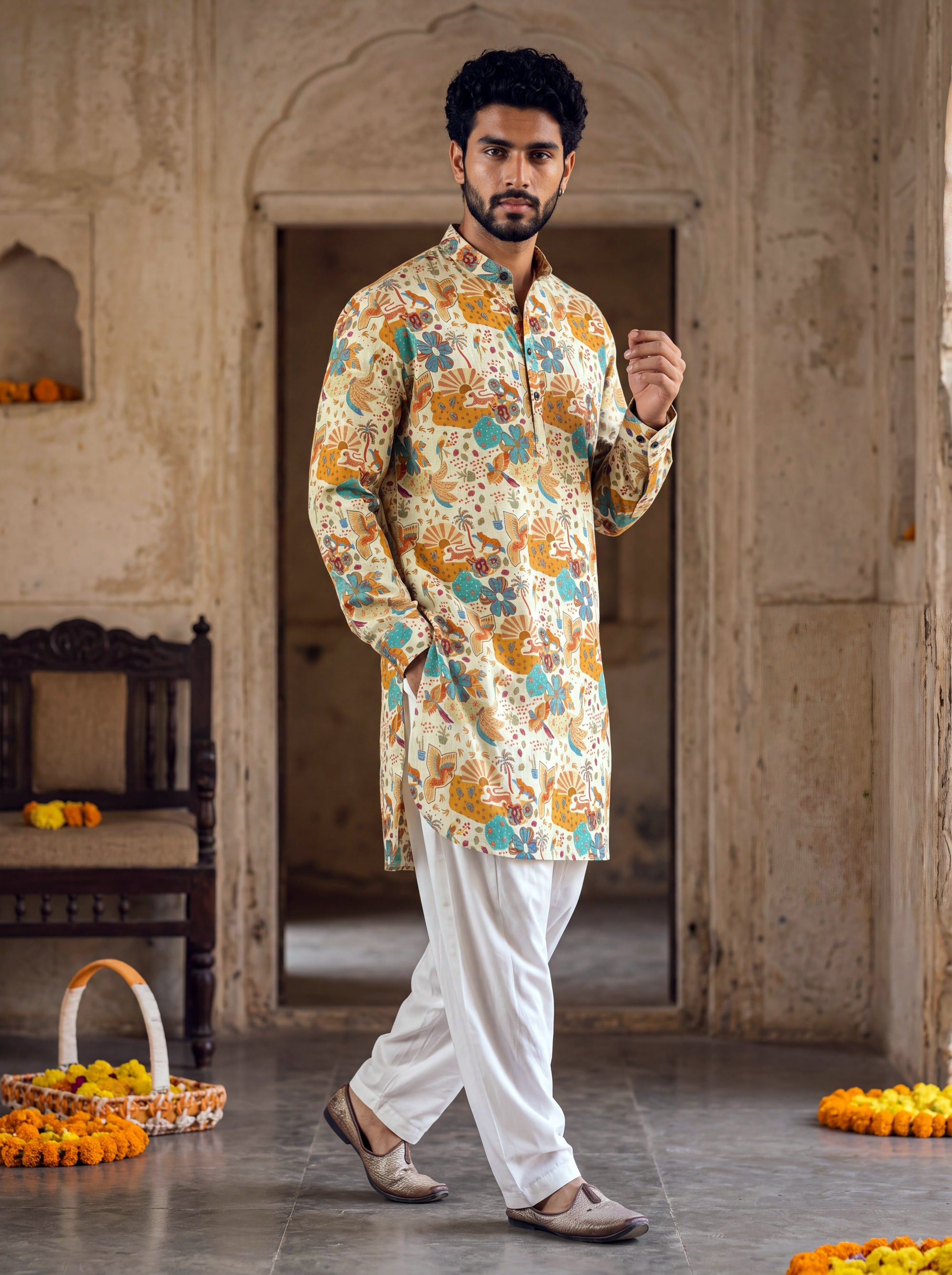 Ivory Artisan Ganganagery Kurta