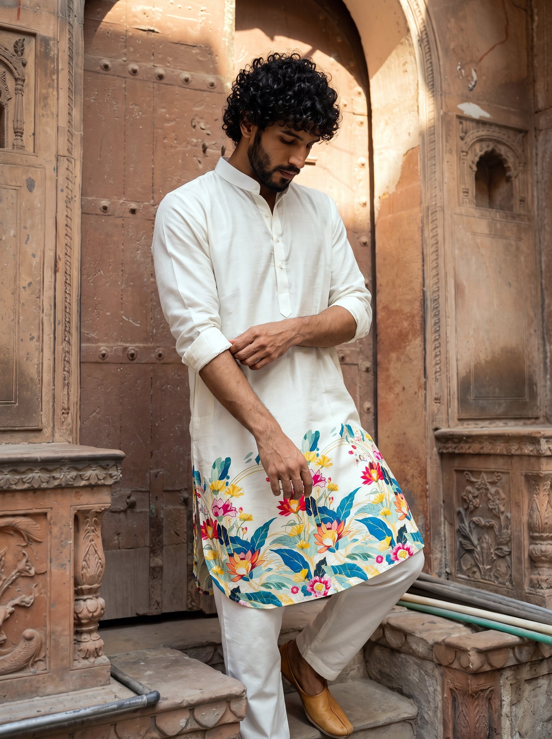 Floral Horizon Ganganagery Kurta