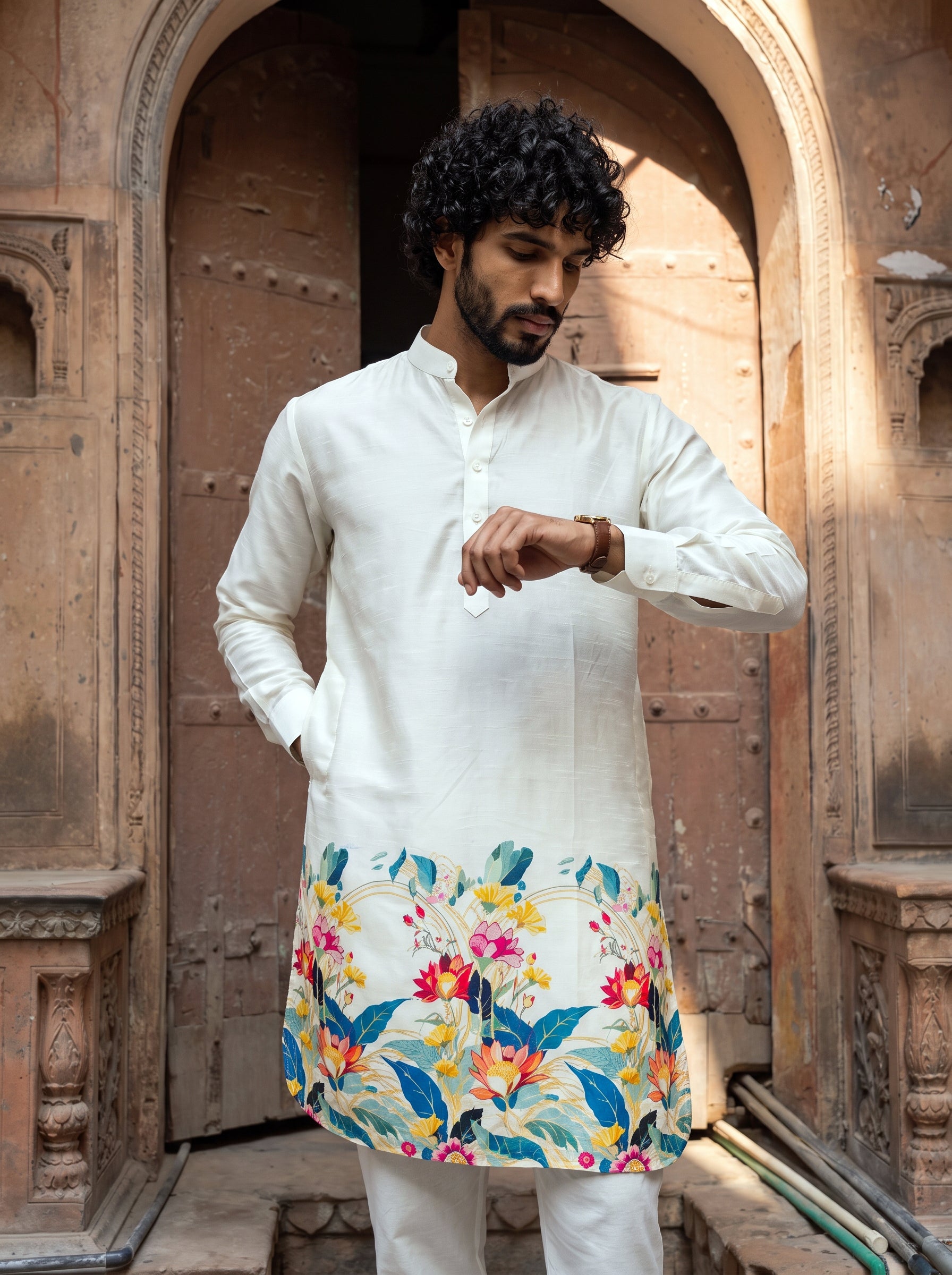 Floral Horizon Ganganagery Kurta
