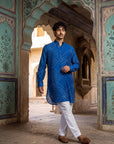Blue Bandhani Ganganagery Kurta
