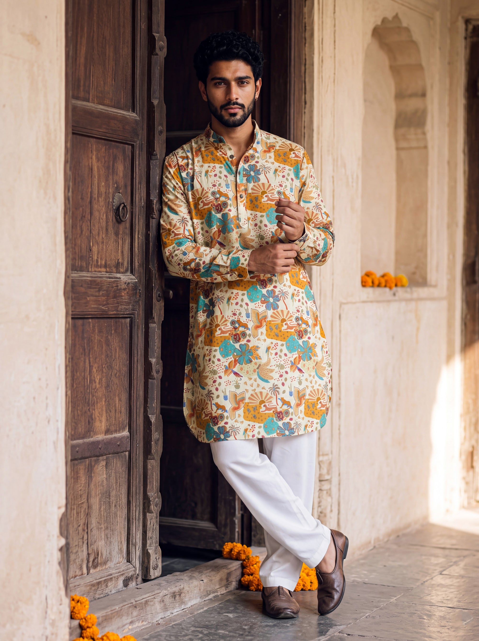 Ivory Artisan Ganganagery Kurta