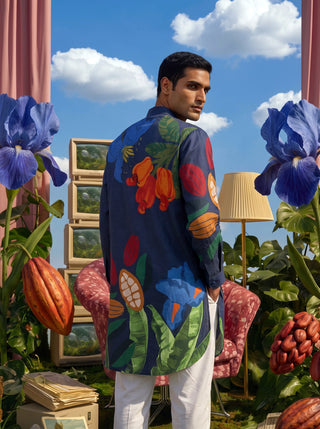 Blue Iris Garden Ganganagery Kurta