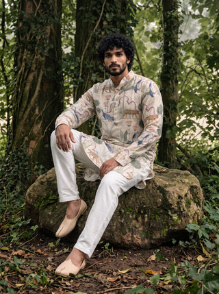 Wild Kingdom Heritage Ganganagery Kurta