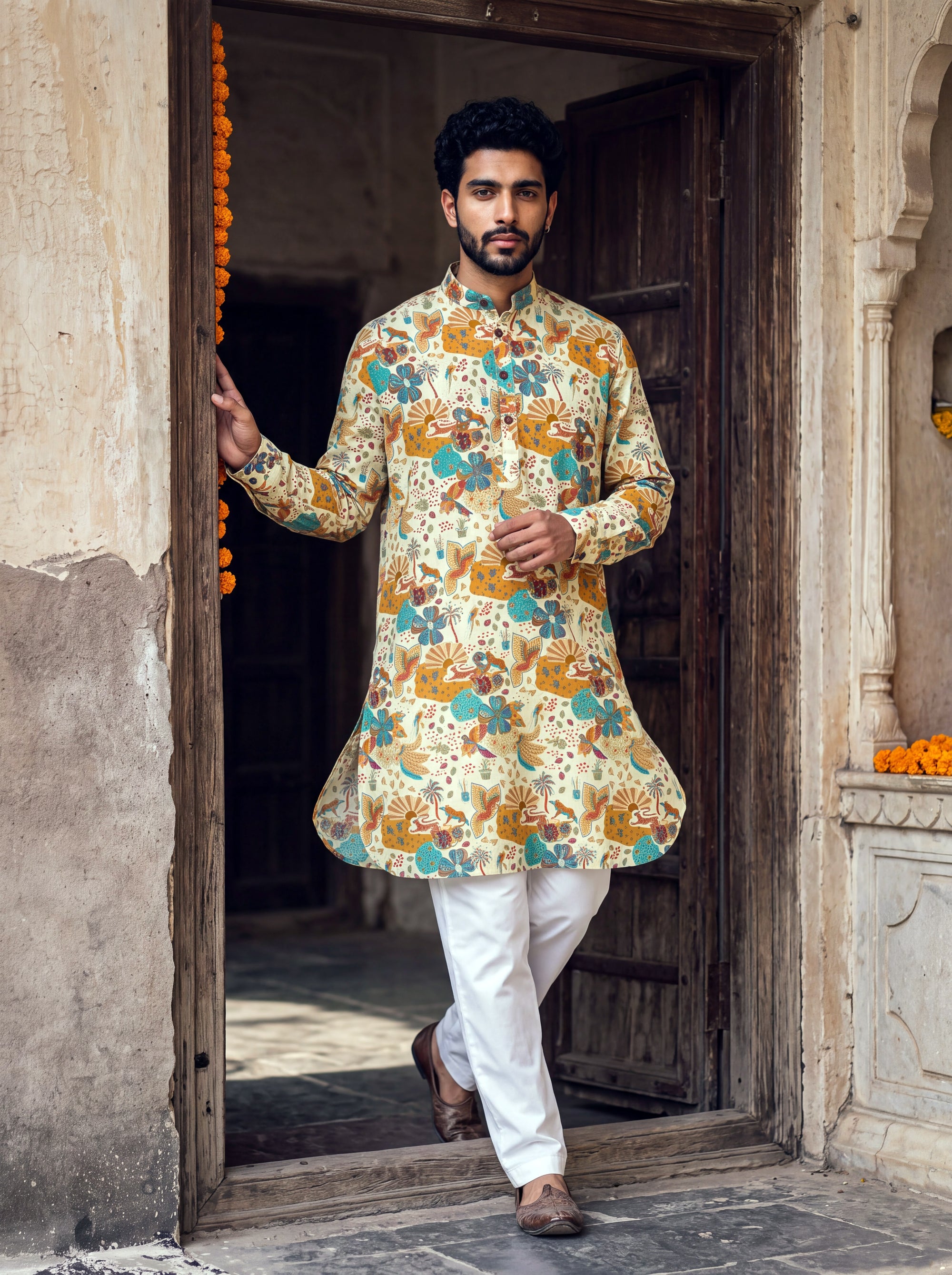 Ivory Artisan Ganganagery Kurta