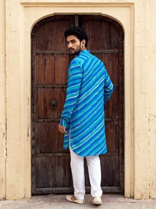 Blue Breeze Leheriya Ganganagery Kurta