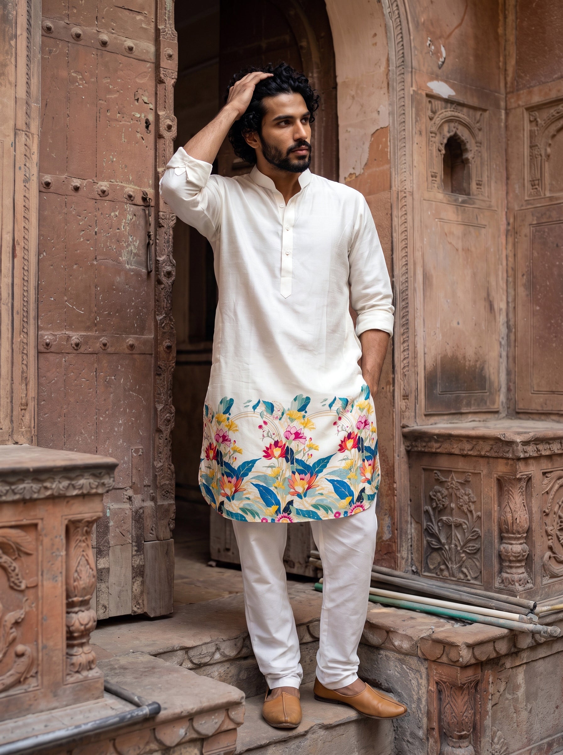 Floral Horizon Ganganagery Kurta