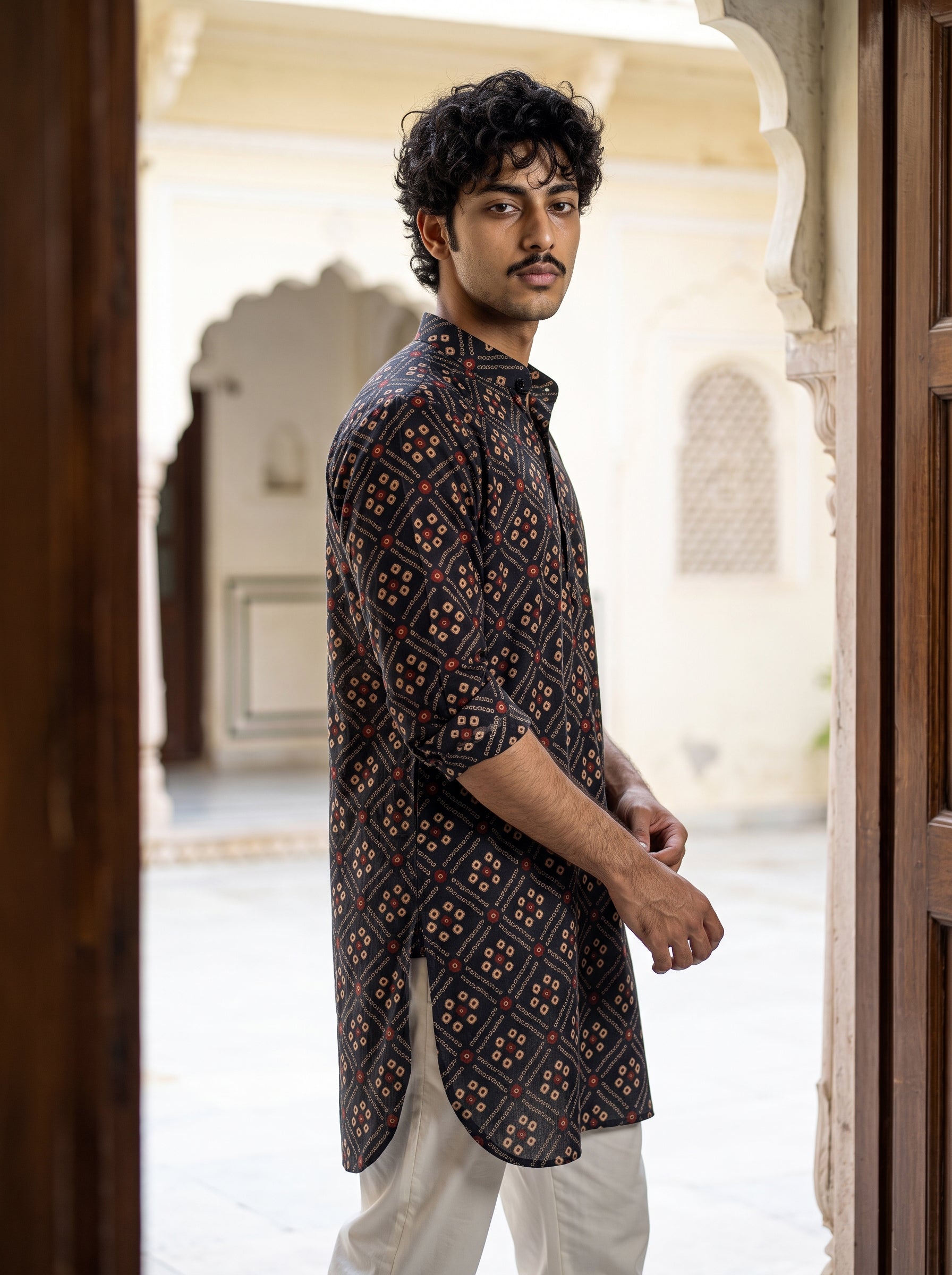 Regal Diamond Motif Ganganagery Kurta