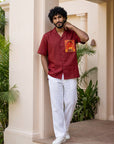Regal Haveli Relaxed Fit Cuban Shirt