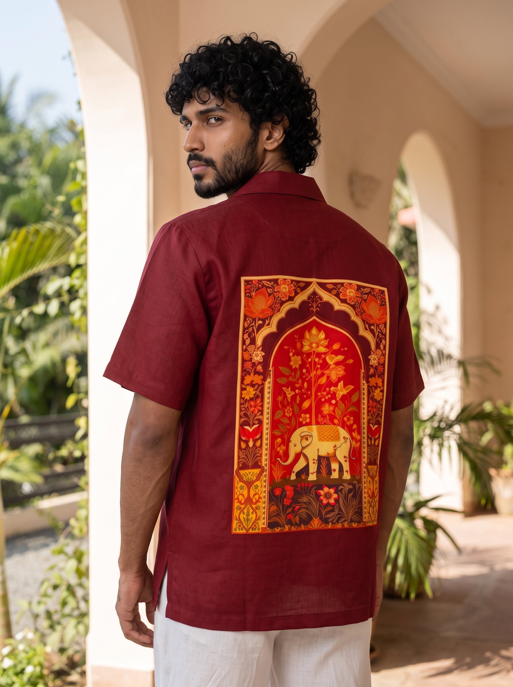 Regal Haveli Relaxed Fit Cuban Shirt