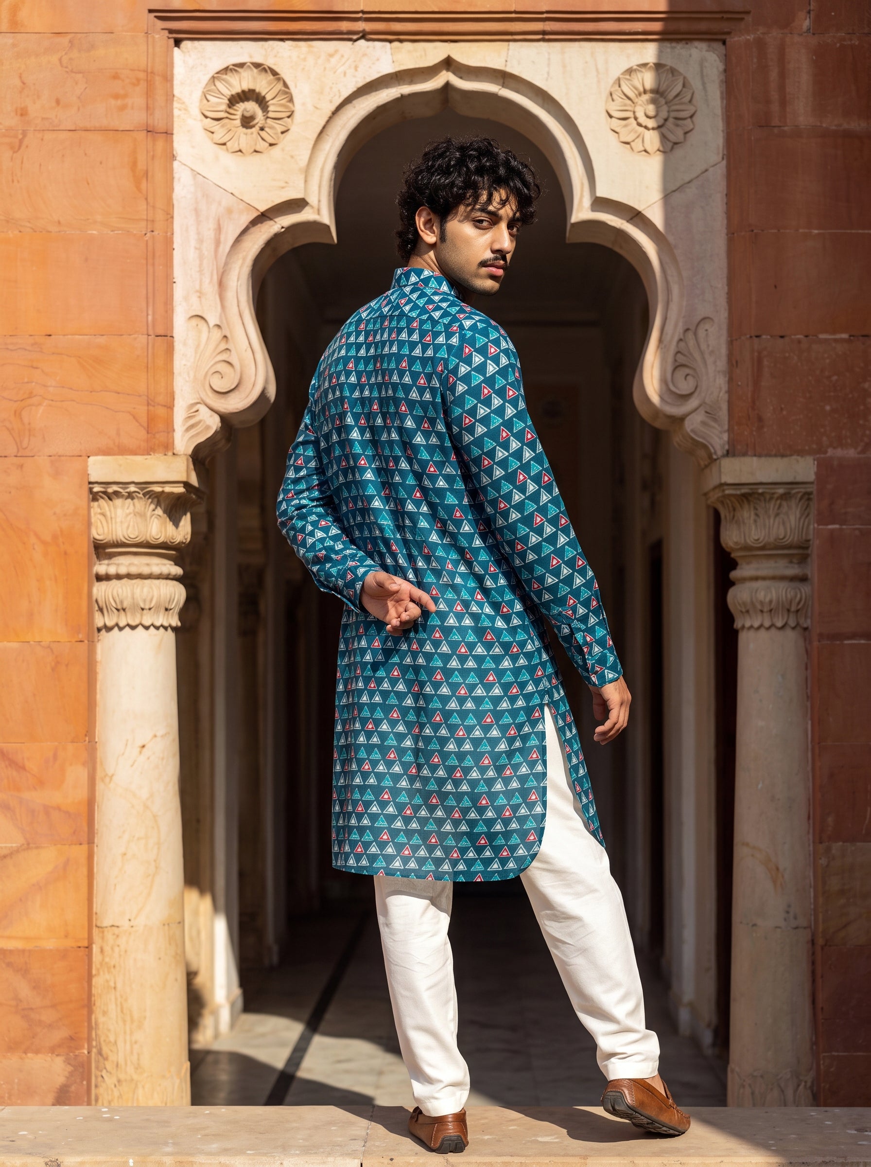 The Ocean Mosaic Ganganagery Kurta