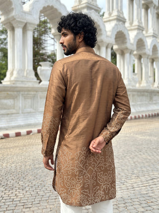 Sandstone Bandhani Ganganagery Kurta
