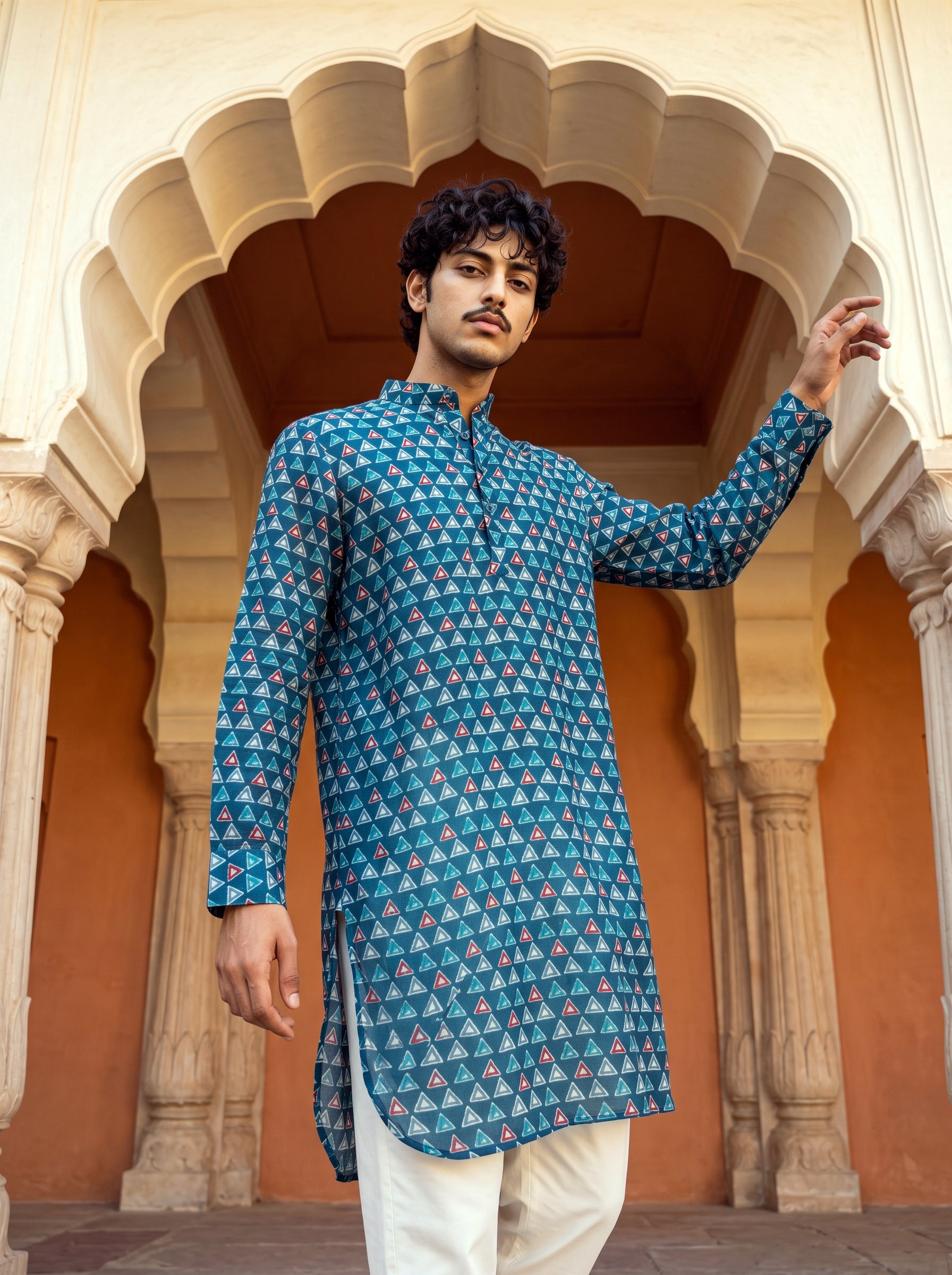 The Ocean Mosaic Ganganagery Kurta