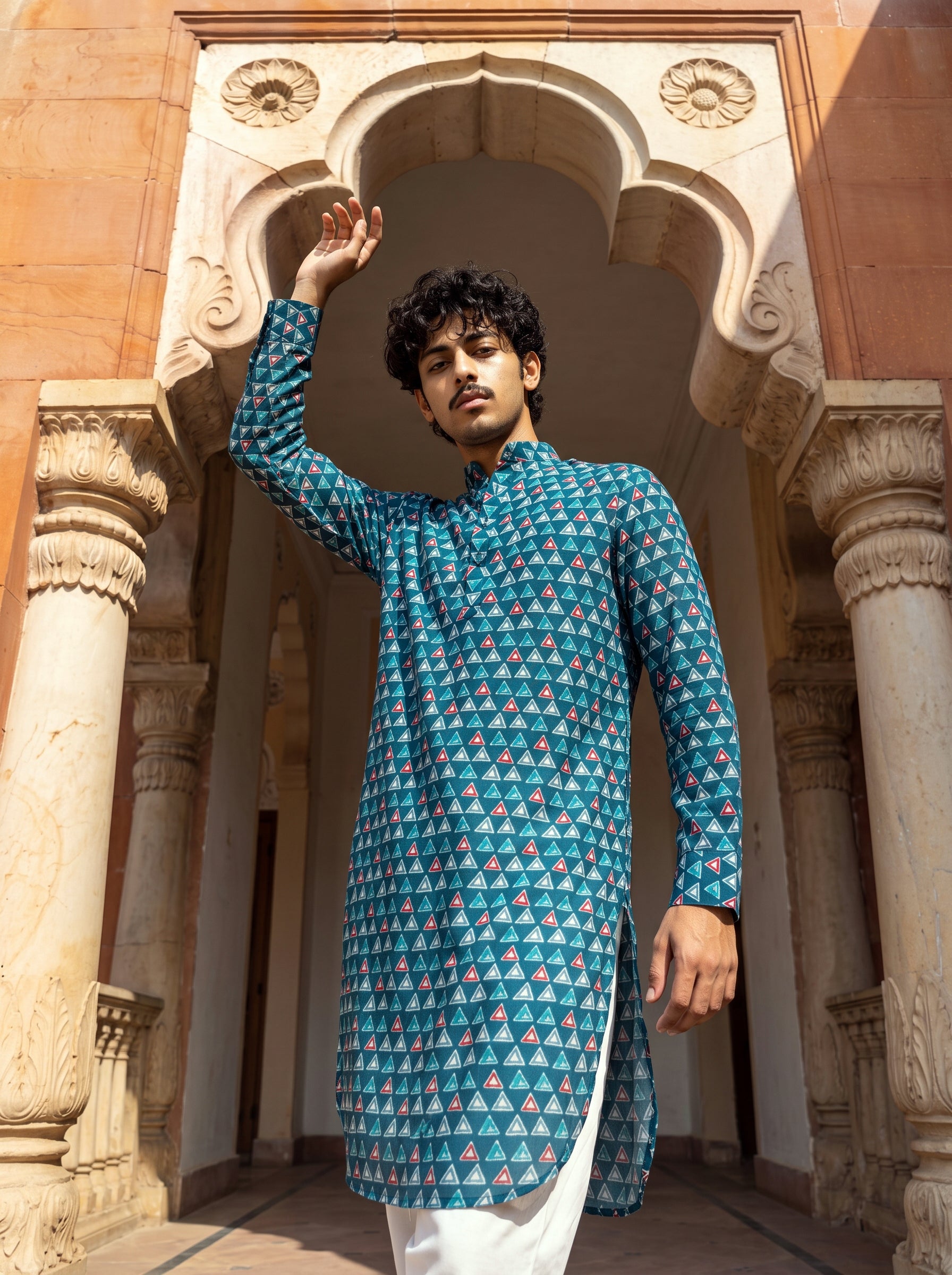The Ocean Mosaic Ganganagery Kurta