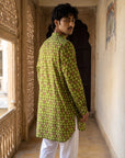 Olive Ocean Mosaic Ganganagery Kurta
