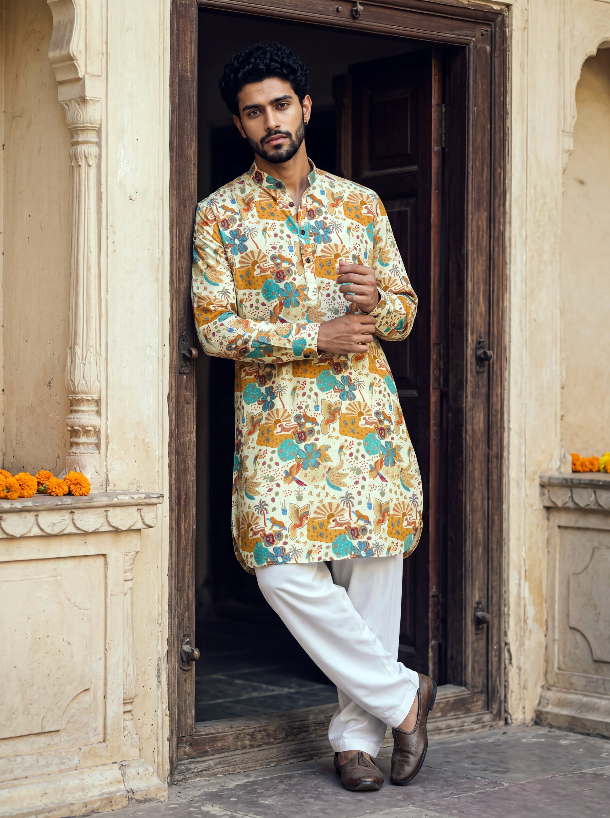 Ivory Artisan Ganganagery Kurta