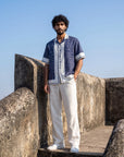 Palace Blue Relaxed Fit Cuban Shirt