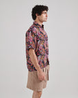 Black Floral Drop Shoulder Shirt