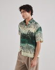 Khajuraho Green Drop Shoulder Shirt