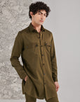 Green Pashtooni Kurta Pant Set