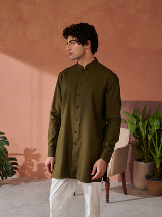 Green Jodhpuri Kurta