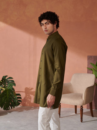 Green Jodhpuri Kurta