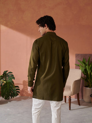 Green Jodhpuri Kurta