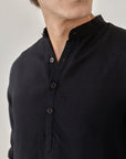 Black Ganganagery Kurta For Men