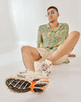 Shaye Green Floral Oversize Shirt For Men