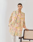 Shaye Cream Floral Kurta Bandi Set