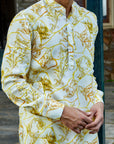 Sunny Blossom Yellow Ganganagry Kurta