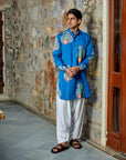 Paisley Blue Ganganagry Kurta