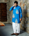 Paisley Blue Ganganagry Kurta