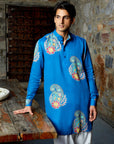 Paisley Blue Ganganagry Kurta