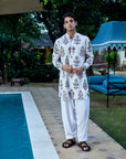 Vintage Garden White Ganganagry Kurta