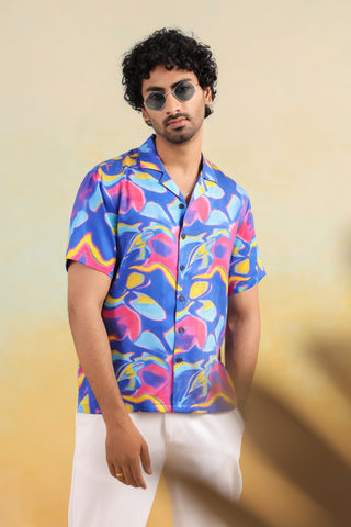 Mirage Flow Relaxed Fit Cuban  Shirt