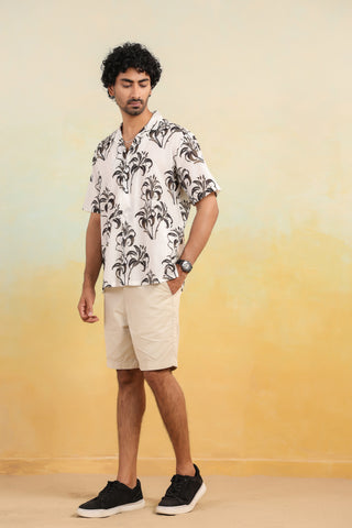 Tropical Mirage Oversized Hawaiian Collar Shirts