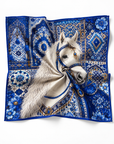 Royal Blue Stallion Pocket Square