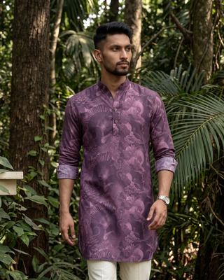 Purple Paradise Ganganagery Kurta