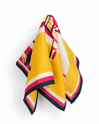 Golden Gallop Pocket Square